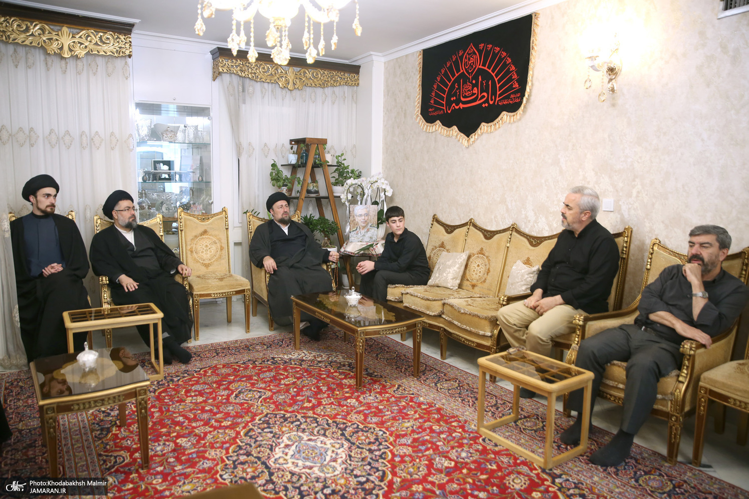 سیدحسن خمینی به دیدار خانواده شهید سپهبد باقری رفت + تصاویر 2