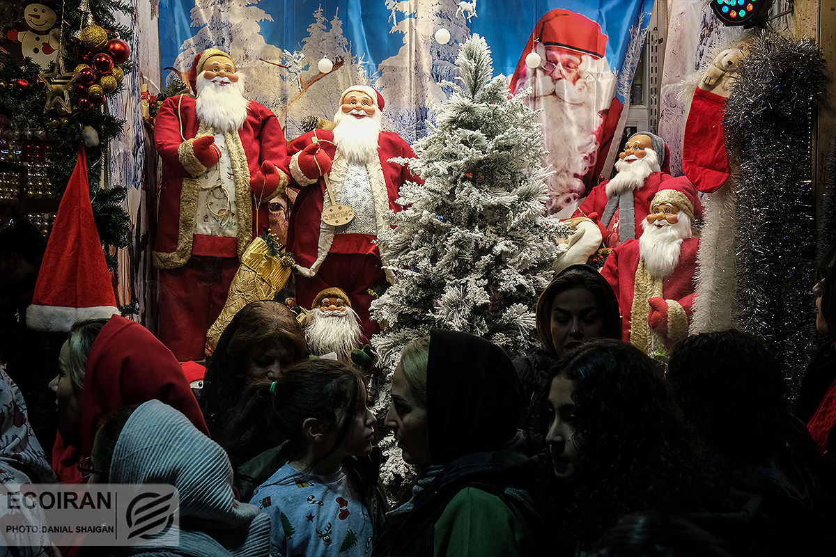 خیابان میرزای شیرازی سال نو میلادی کریسمس