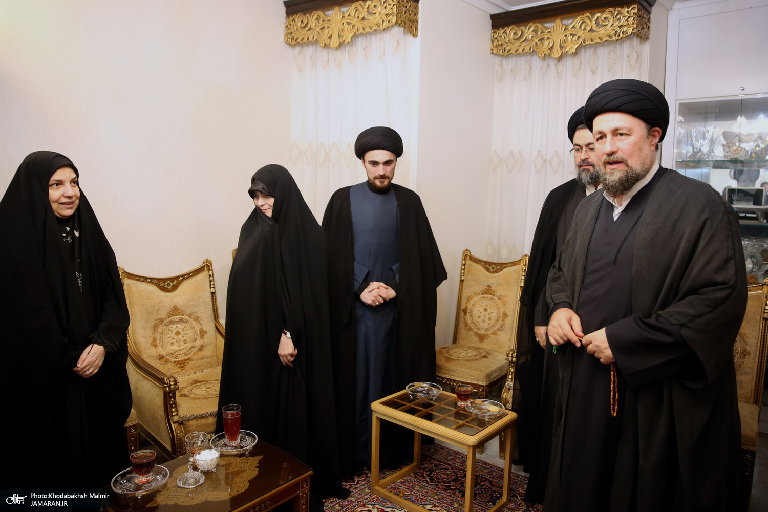 سیدحسن خمینی به دیدار خانواده شهید سپهبد باقری رفت + تصاویر 3