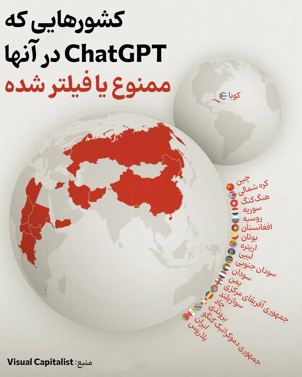 دسترسی به ChatGPT در کدام کشورها مسدود است؟ 2
