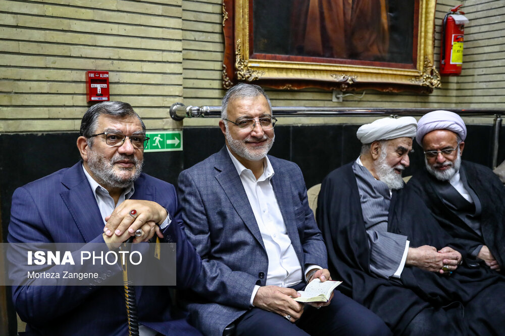 مراسم ختم مادر غلامعلی حدادعادل