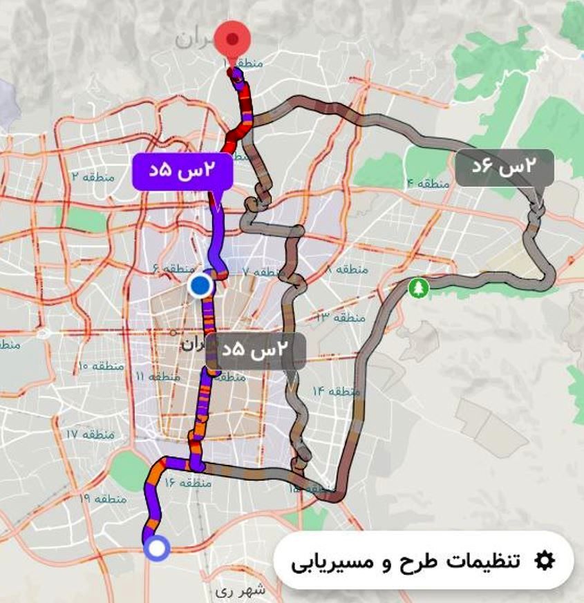 اولین باران پاییزی این بلا را بر سر ترافیک تهران آورد 7