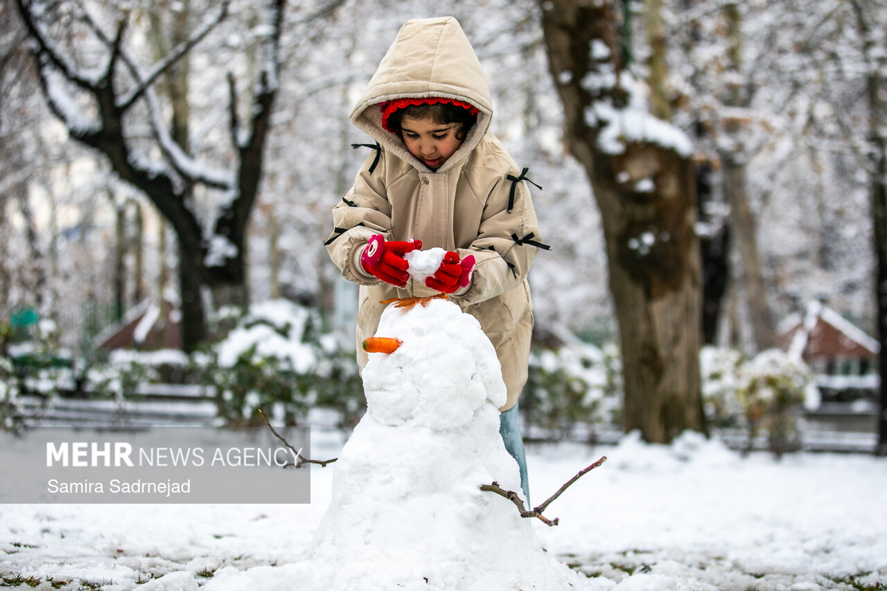 بارش برف در تهران