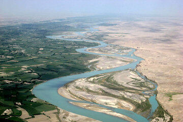ماهواره خیام نشان داد/ انحراف مسیر آب هیرمند توسط طالبان برای نرسیدن آب به ایران