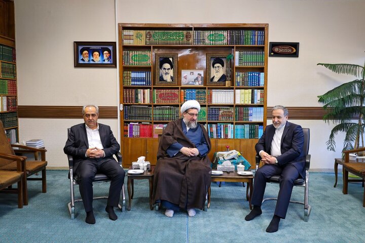 عکسی از دیدار عراقچی با امام جمعه تبریز 2