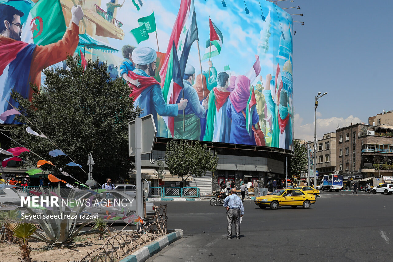 رونمایی از دیوارنگاره جدید میدان انقلاب + عکس 4