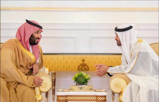 دیدار محمد بن سلمان با ولیعهد ابوظبی