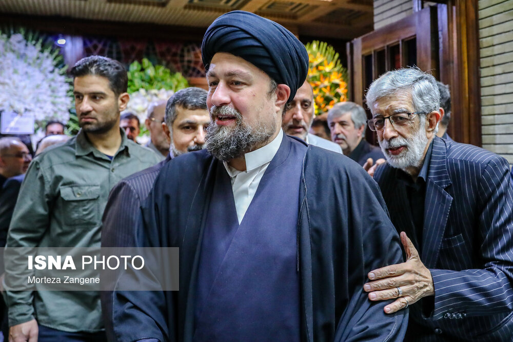 مراسم ختم مادر غلامعلی حدادعادل