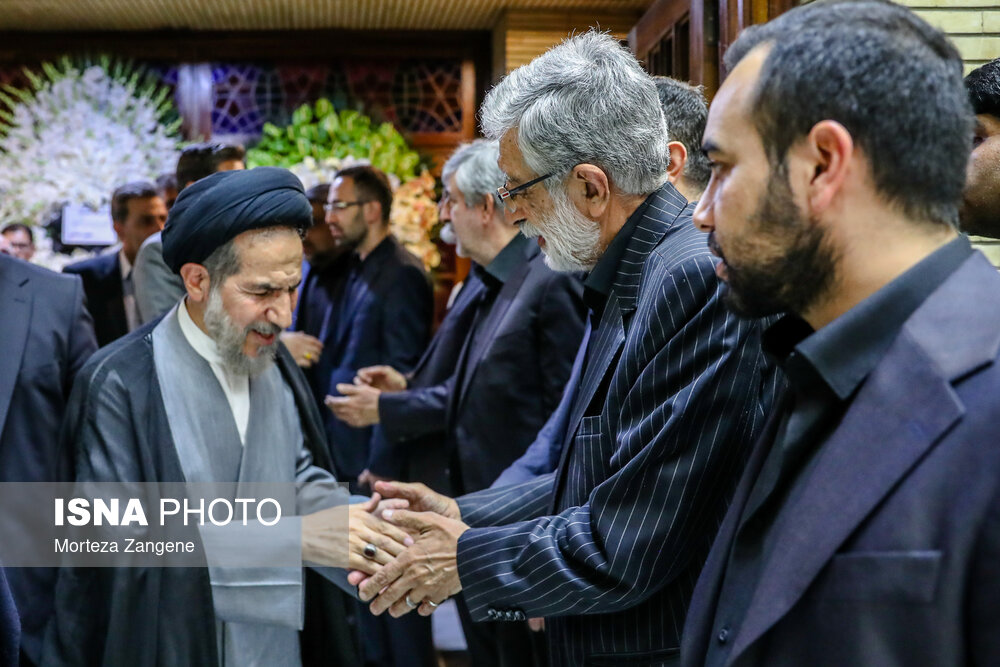 مراسم ختم مادر غلامعلی حدادعادل