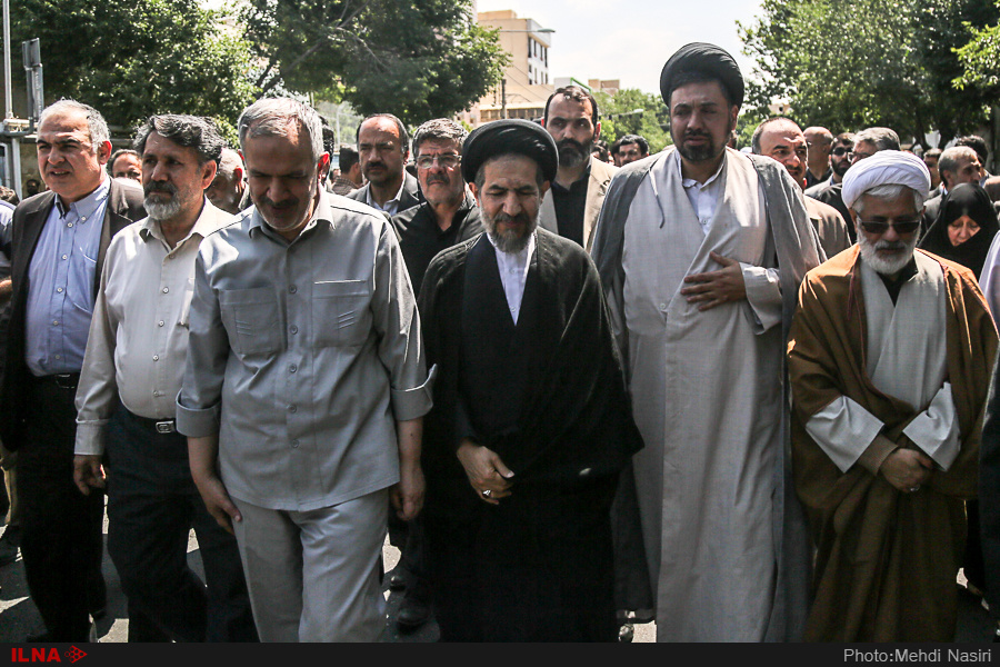 مراسم تشییع پیکر حجت‌الاسلام سیدمهدی طباطبایی