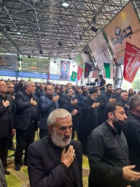 حضور رئیسی در اجتماع عزاداران حسینی در مصلای نماز جمعه دانشگاه تهران