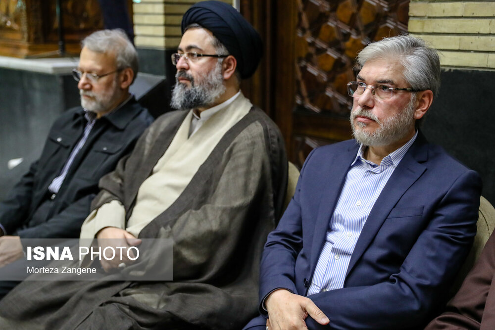 مراسم ختم مادر غلامعلی حدادعادل