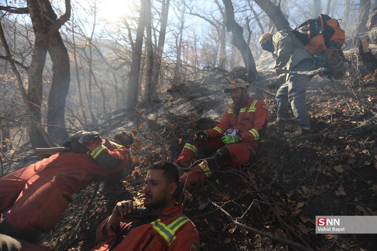 تصاویری از آتش سوزی های جنگل هیرکانی 7