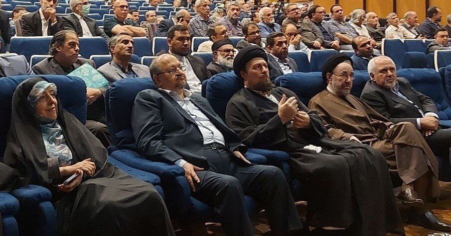 هم‌نشینی خاتمی، ظریف و سیدحسن خمینی در یک قاب + عکس