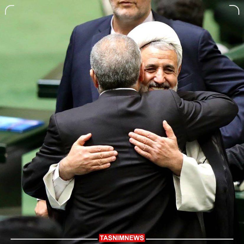 خوش‌وبش نیکزاد و ذوالنور پس از پایان انتخابات نواب رئیس مجلس