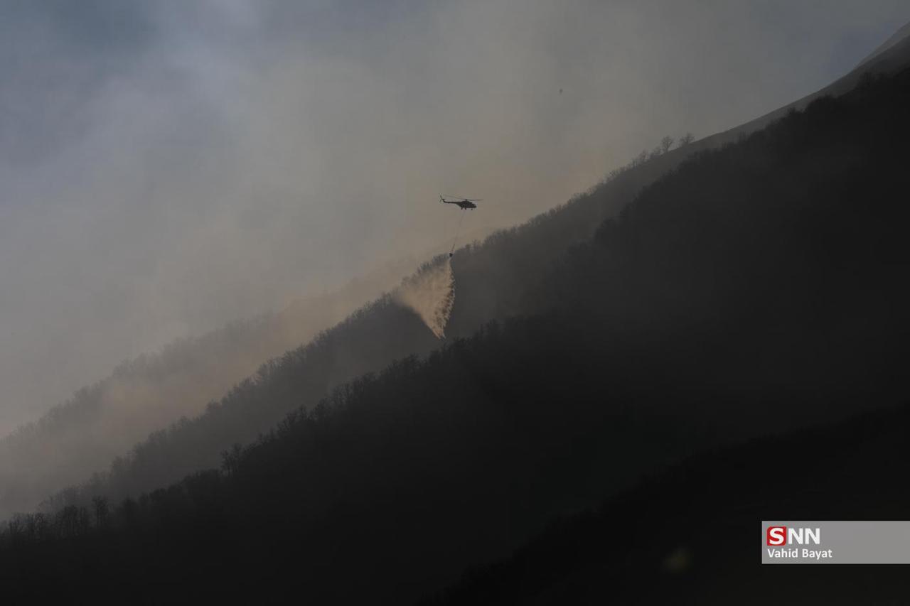 تصاویری از آتش سوزی های جنگل هیرکانی 4