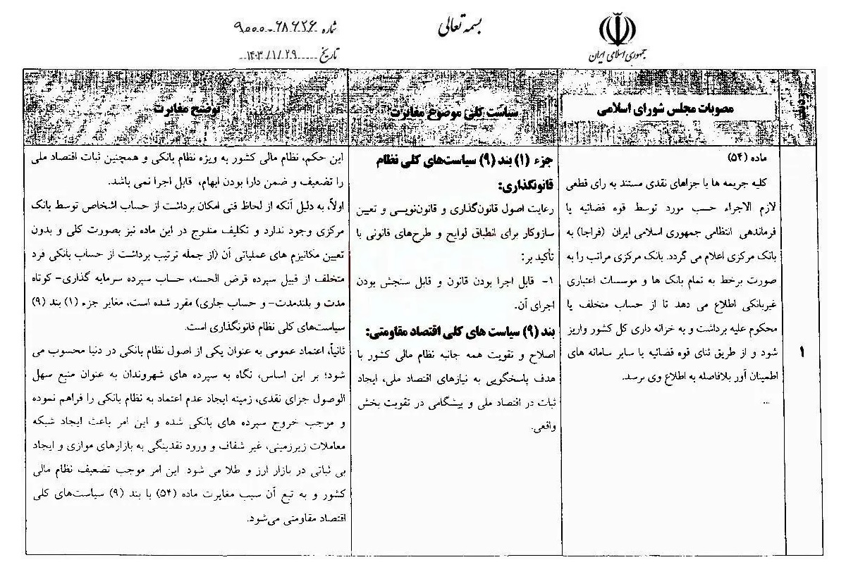 نامه مهم آملی لاریجانی به احمد جنتی درباره لایحه عفاف و حجاب / مغایرت مصوبه مجلس با سیاست‌های کلی نظام + عکس 3