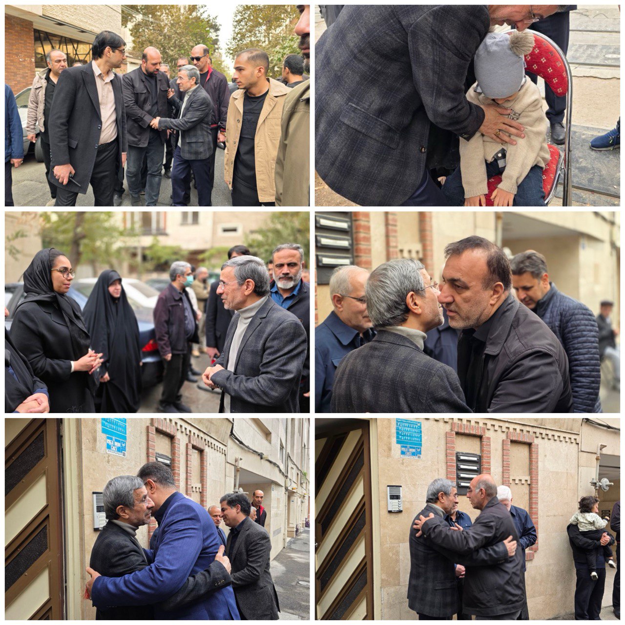 تصاویری متفاوت از احمدی نژاد در مراسم خاکسپاری خواهرش 2