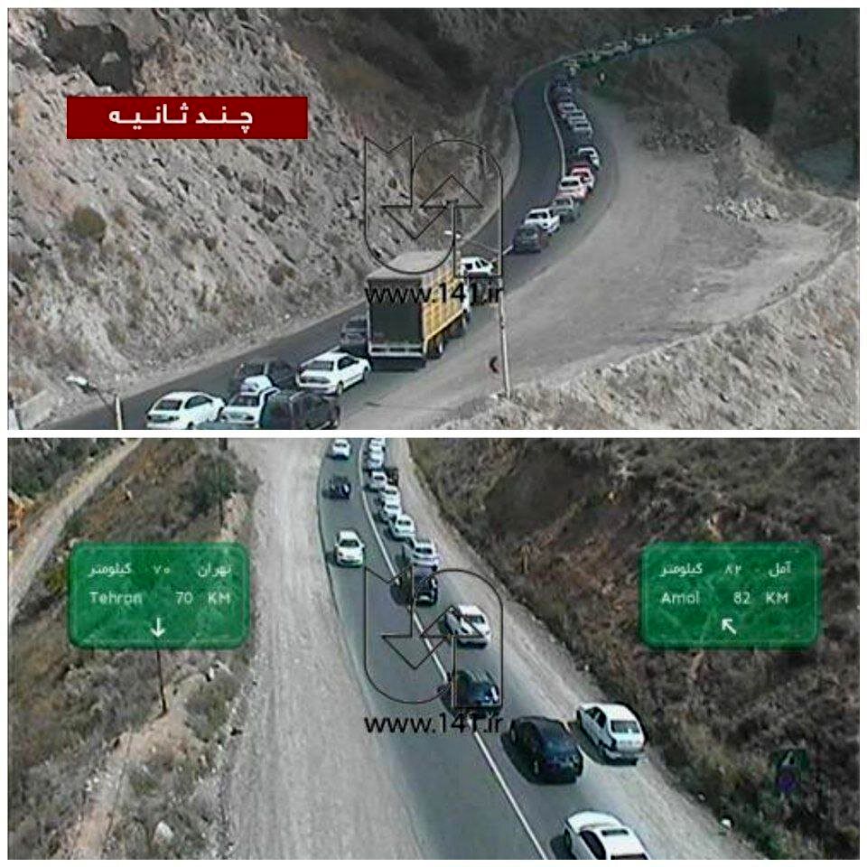 ترافیک سنگین این دو جاده را ببینید/ عکس