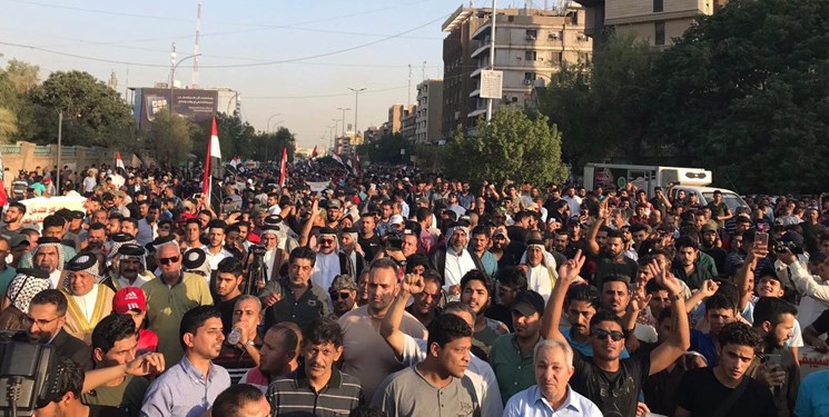 تظاهرات کنندگان عراقی
