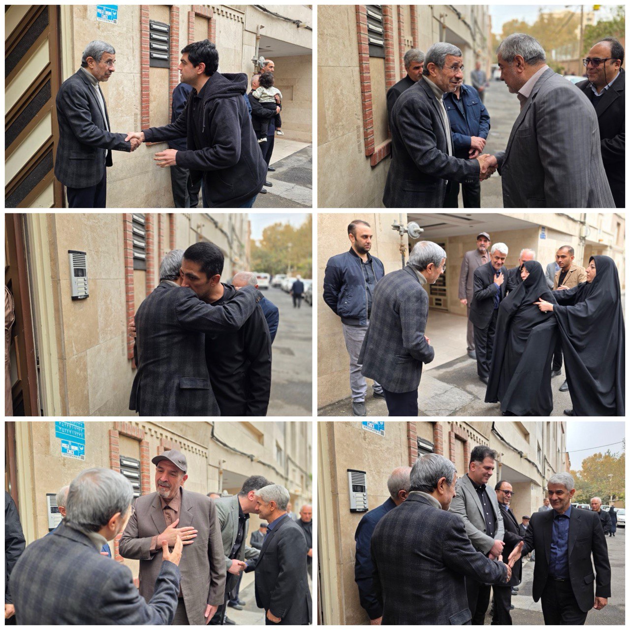 تصاویری متفاوت از احمدی نژاد در مراسم خاکسپاری خواهرش 3