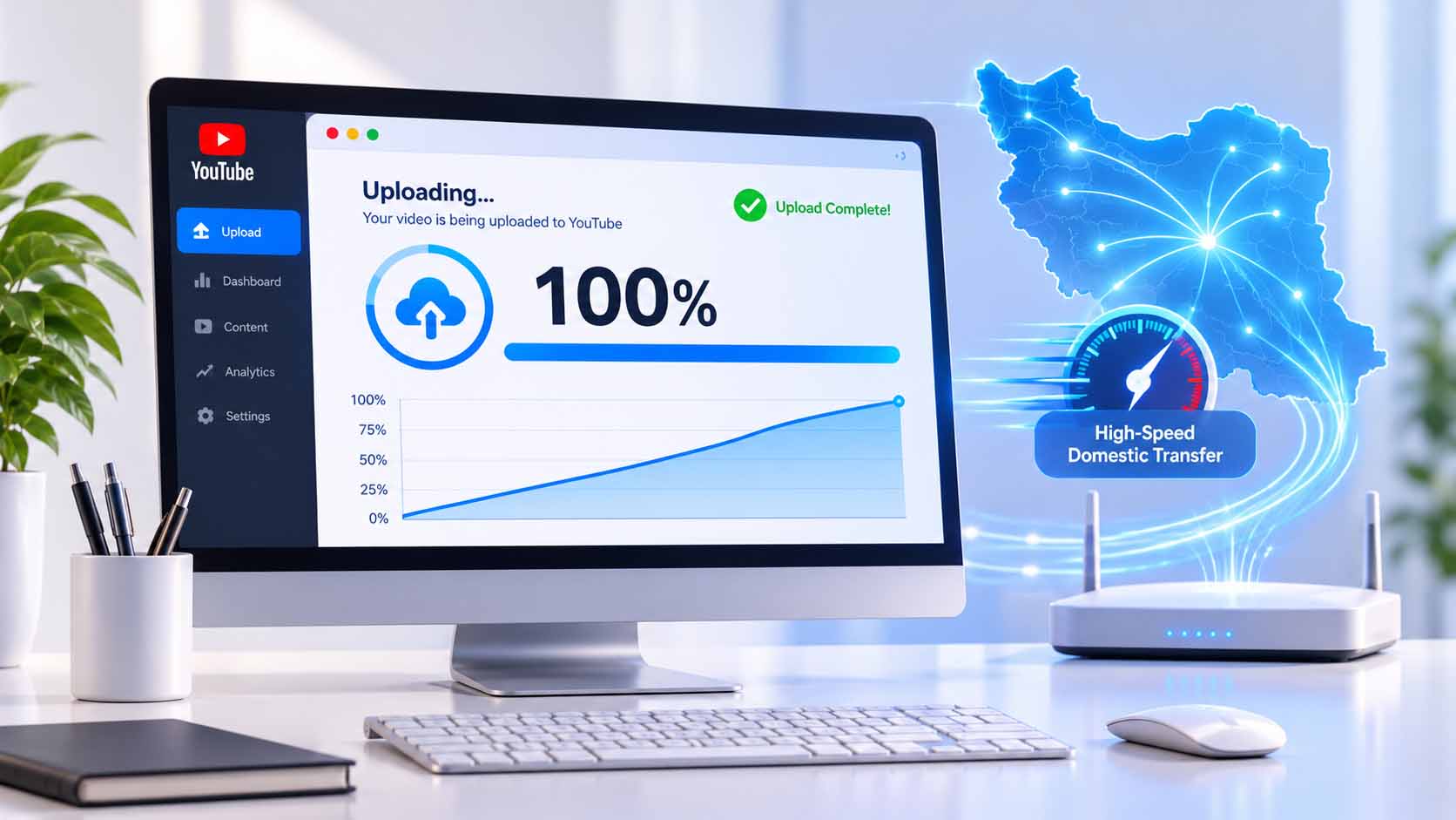 آپلود بدون فیلتر ویدیو در یوتیوب