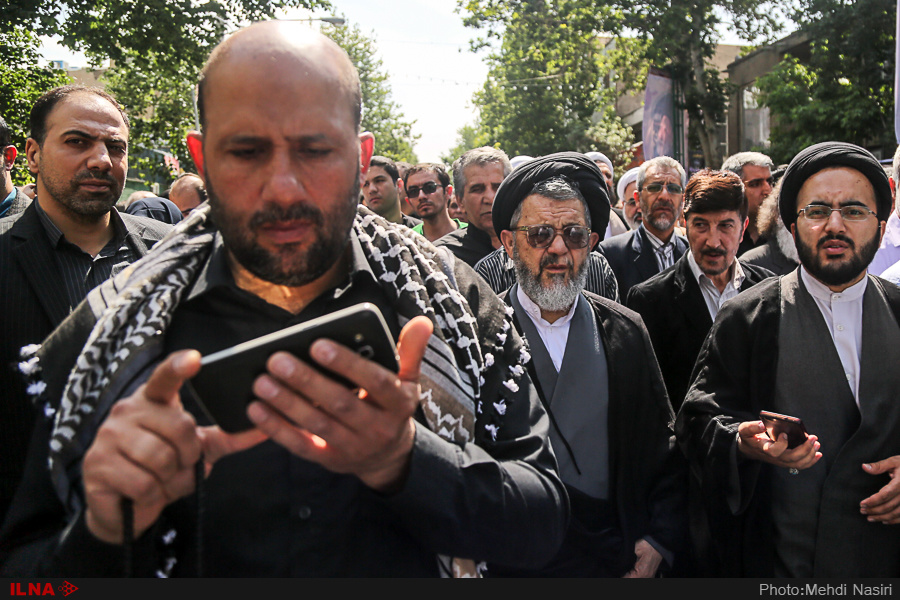 مراسم تشییع پیکر حجت‌الاسلام سیدمهدی طباطبایی