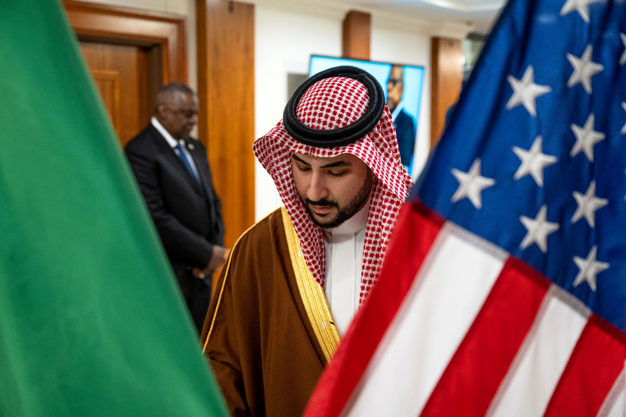 خالد بن سلمان وزیر دفاع عربستان آمریکا لوید آستین