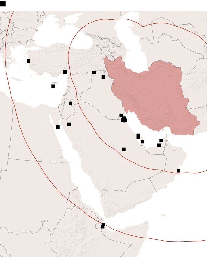 برد موشکی ایران