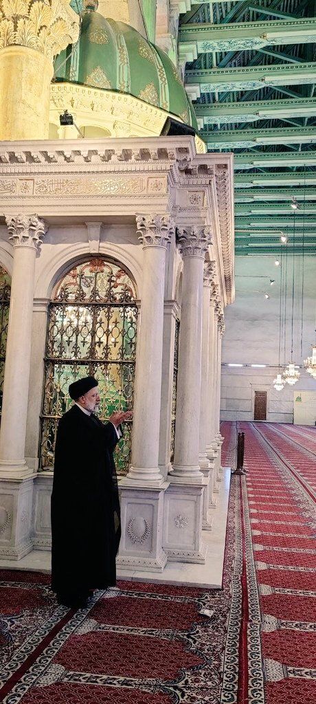 رئیسی - مسجد اموی سوریه