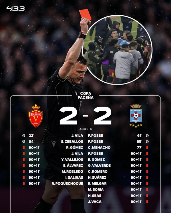 تبدیل یک مسابقه فوتبال به میدان جنگ / 17 نفر اخراج شدند + فیلم 2