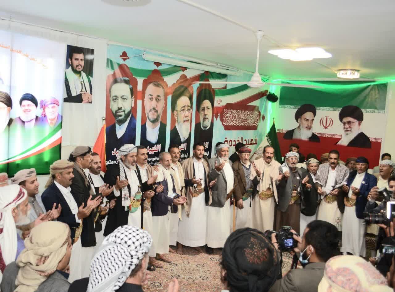 ادای احترام یمن به شهید ابراهیم رئیسی و همراهانش / مقامات مهمان سفارت ایران شدند + عکس 2