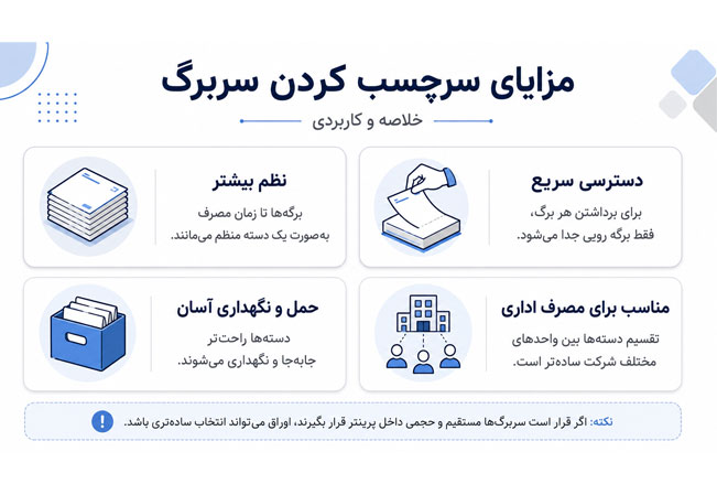مزایای سرچسب سربرگ