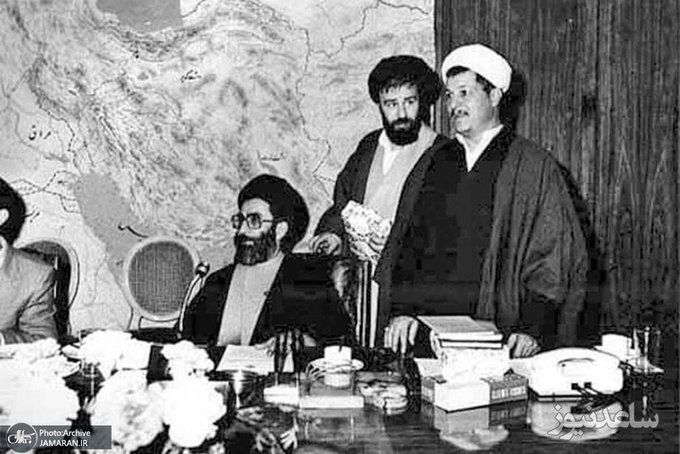 عکس کمتر دیده‌شده سیداحمد خمینی، هاشمی‌رفسنجانی و رهبر انقلاب در اتاق جنگ