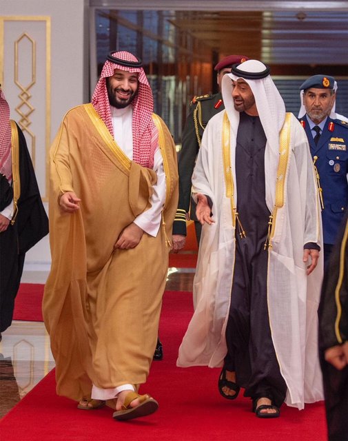 دیدار محمد بن سلمان با ولیعهد ابوظبی