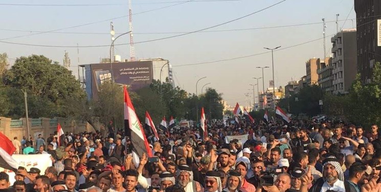 تظاهرات کنندگان عراقی