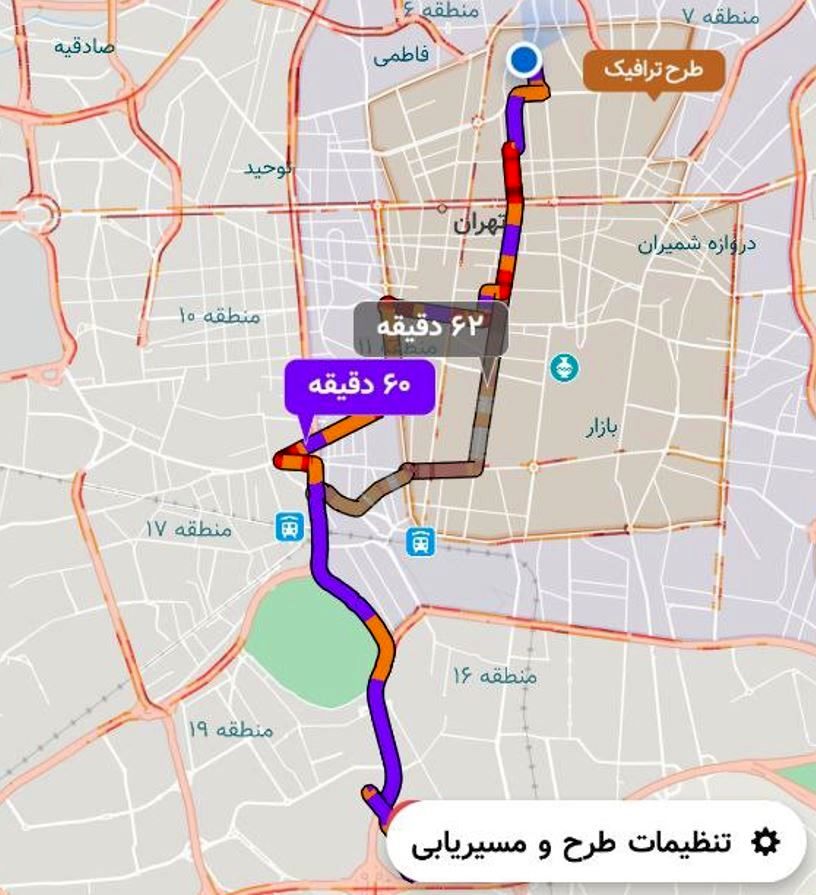 اولین باران پاییزی این بلا را بر سر ترافیک تهران آورد 4