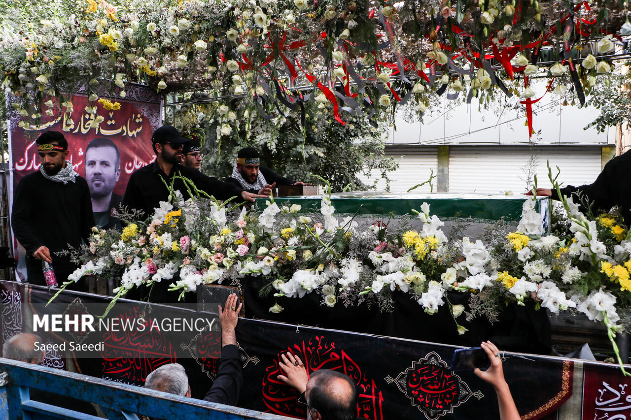 مراسم وداع با شهید «آذربادگان» برگزار شد + عکس 2