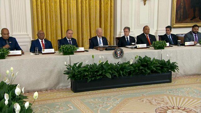 گاف‌های جدید بایدن در نشست آمریکا و جزایر اقیانوس آرام در کاخ سفید
