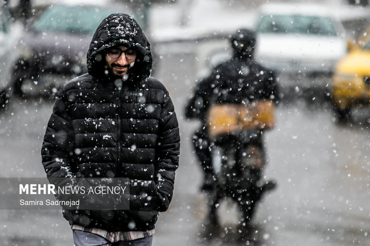 بارش برف در تهران
