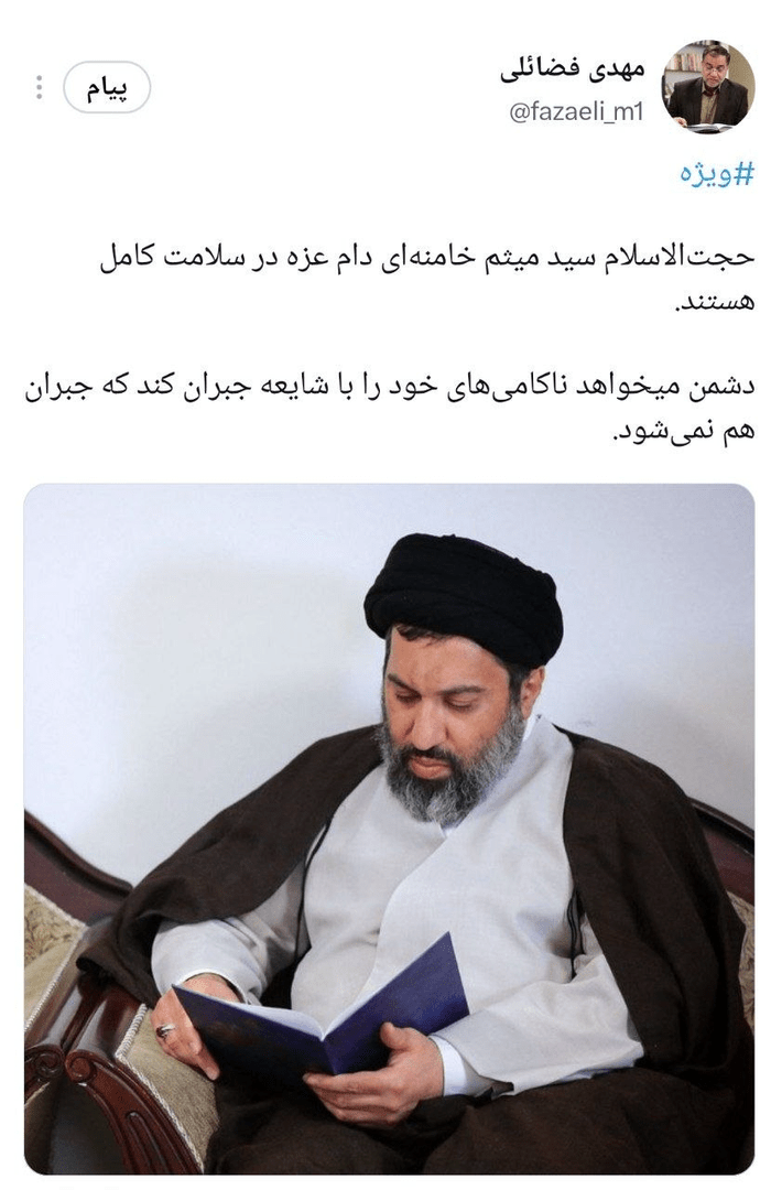 توئیت فضائلی