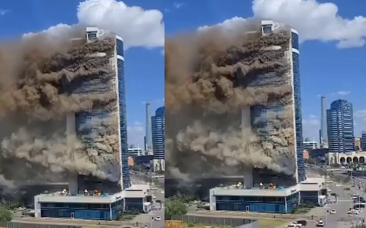 آتش‌سوزی ساختمان 26 طبقه در این کشور / شکل‌گیری وضعیت فوق‌العاده + عکس 2
