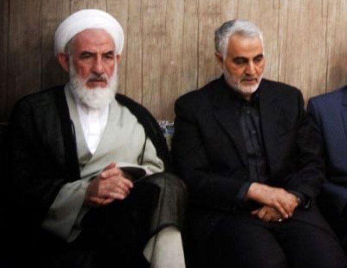 عکسی از روحانی به قتل رسیده در کنار سردار سلیمانی 2