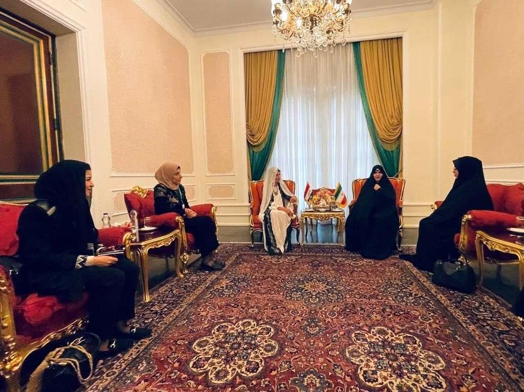 پوشش همسر رئیس جمهور عراق در دیدار با جمیله علم الهدی + تصاویر 3
