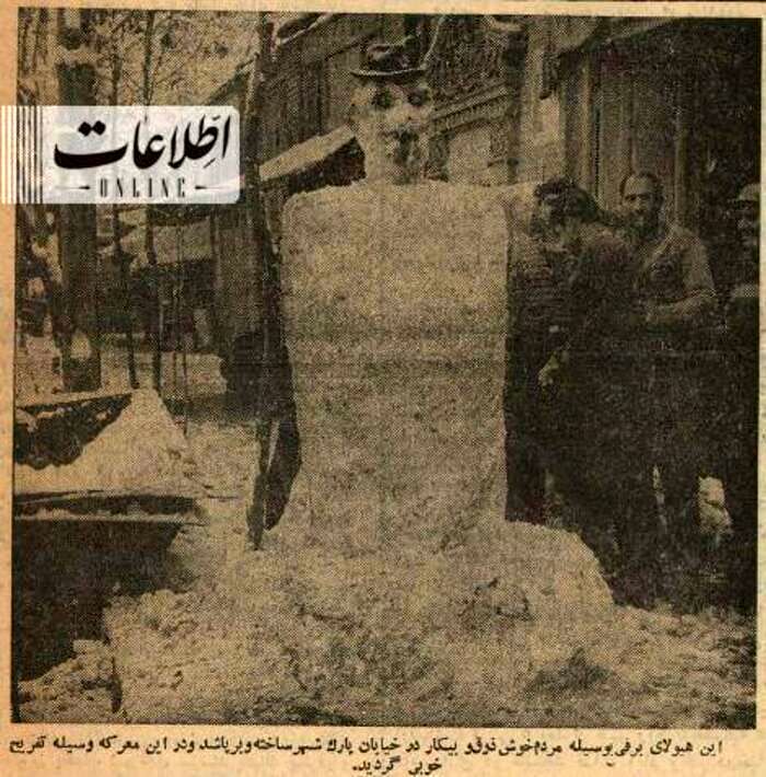 برف در تهران