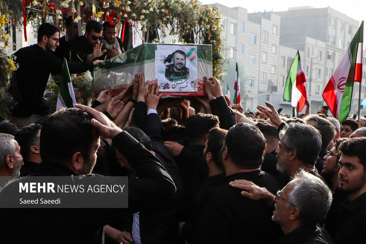 مراسم وداع با شهید «آذربادگان» برگزار شد + عکس 3