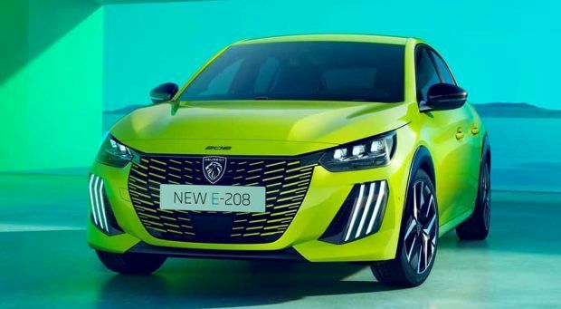 نمای جلو هاچ بک پژو ۲۰۸ مدل ۲۰۲۴ فیس لیفت