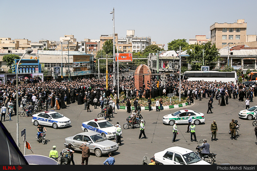 مراسم تشییع پیکر حجت‌الاسلام سیدمهدی طباطبایی