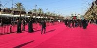 بین‌الحرمین قرمز پوش شد+ فیلم