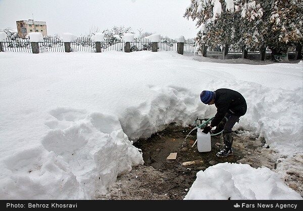 بارش برف سنگین در مازندران